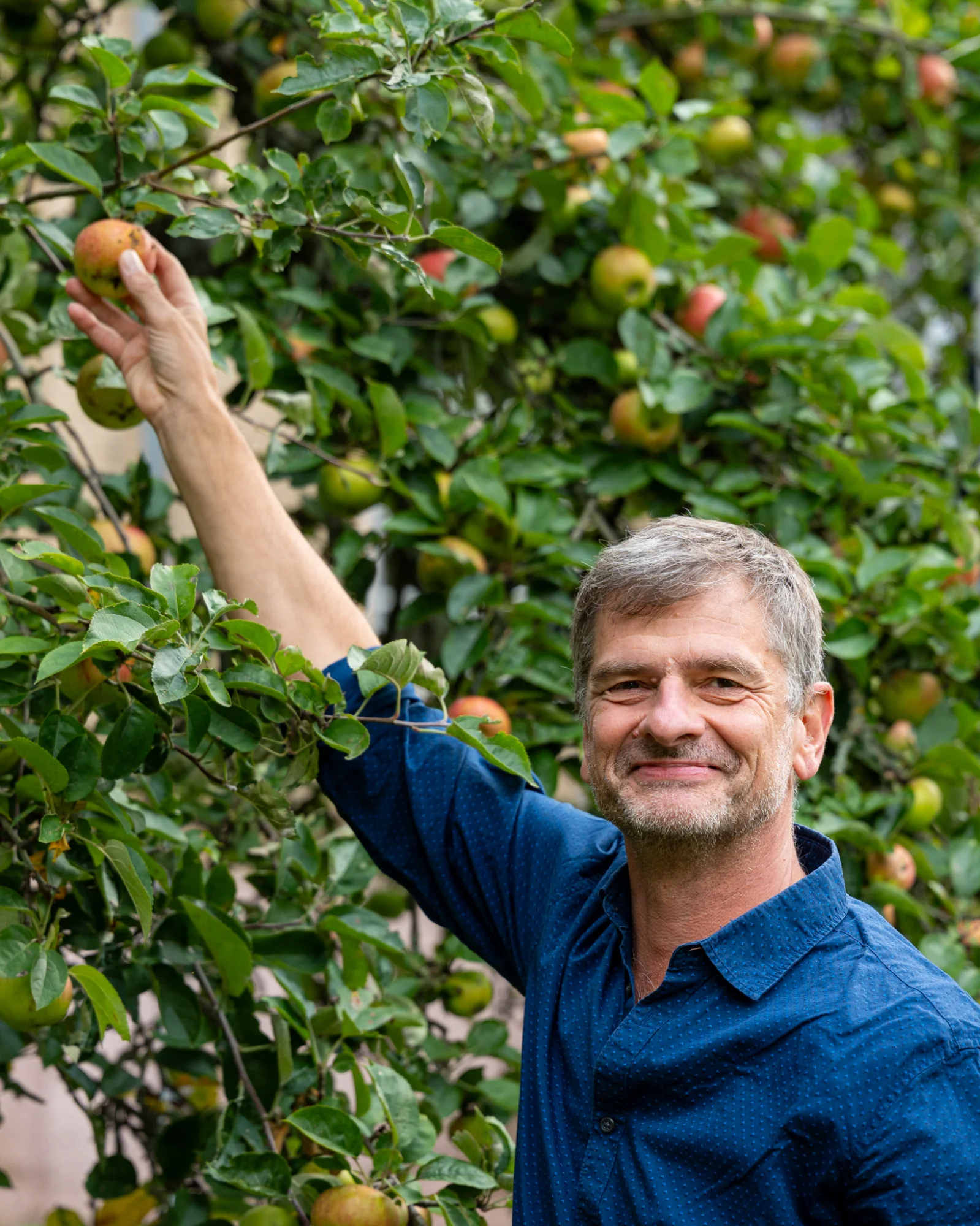 Jens Geithner im Garten