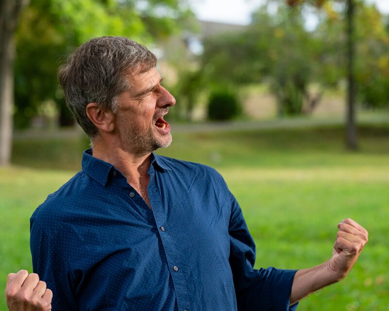 Jens Geithner im Park